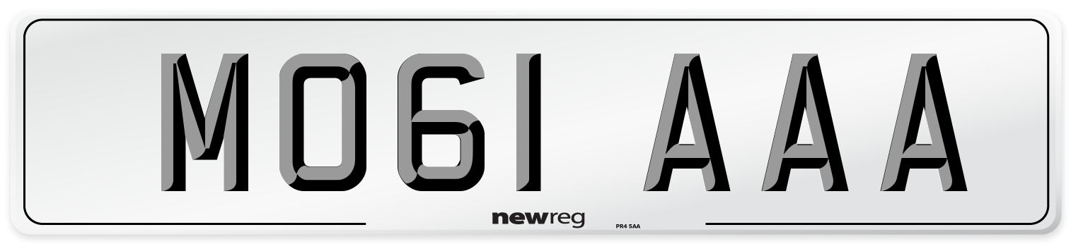 MO61 AAA Number Plate from New Reg
